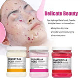 650G Enzyme Crystal Facial Mask Powder - Moisturizing Carrot and Rose Petal Jelly Face Care for Dropshipping