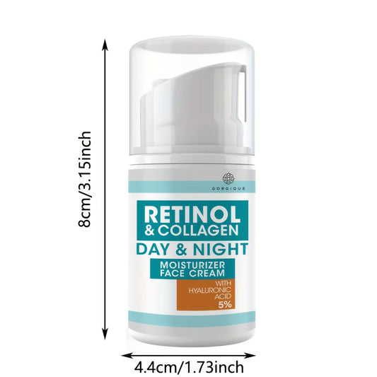 Retinol Hydrating Cream for Day and Night Use - Facial Lotion for Men and Women
