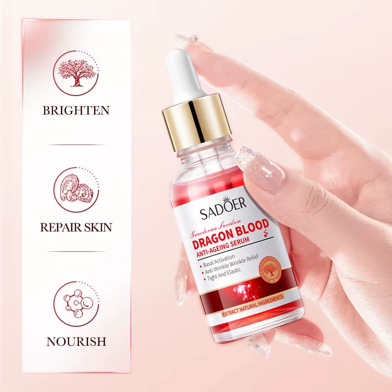 Ganoderma Lucidum Dragon Blood Facial Serum and Moisturizing Emulsion for Refreshing Skin Care