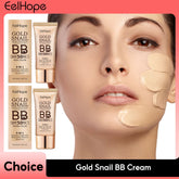 Gold Snail BB Cream SPF 50 - Moisturizing Sunscreen Makeup with Long-Lasting Concealing Properties