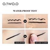 Waterproof Black Liquid Eyeliner Stamp - Fast Dry Double-Ended Makeup Pencil for Women